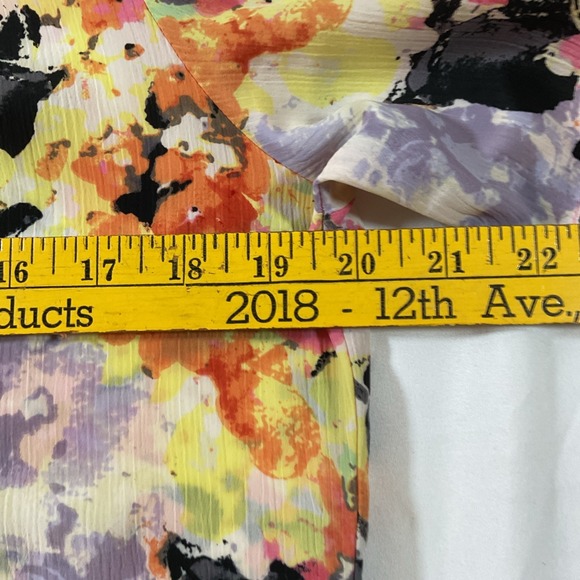 Donn Kenny Classics Short Sleeve Polyester Button Up Collared Blouse Sz S J63 - Picture 7 of 7